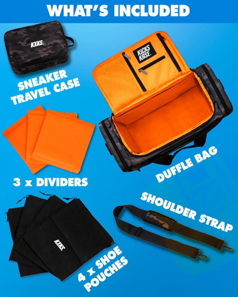 Camo Duffle (Black/Orange)